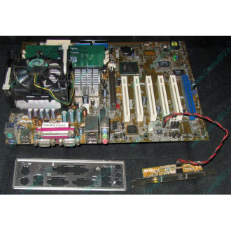 Материнская плата Asus P4PE (FireWire) с процессором Intel Pentium-4 2.4GHz s.478 и памятью 768Mb DDR1 Б/У (Мурманск)